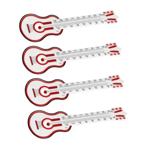 Produktbild: VICASKY Mehrzweck-thermometer-set – 4-teiliges - Und Gitarrenthermometer – Zur Wandmontage – Genaues Temperaturmessgerät