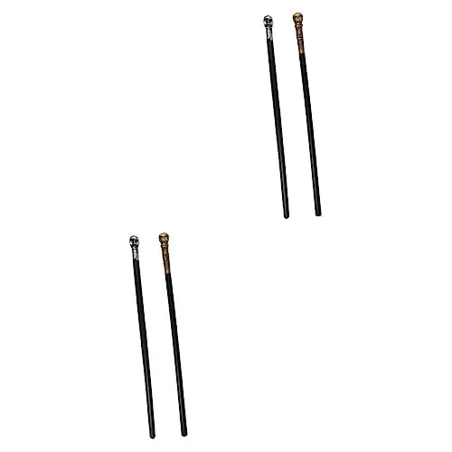 Produktbild: VICASKY 4 Stück Halloween-Stock Halloween-partyzubehör Halloween-partybevorzugung Halloween-zauberstab Für Party Mit Rundem Kopf Stock Für Kostüm Für Kinder Kleidung Plastik