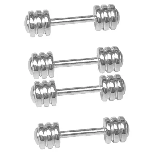 Produktbild: VICASKY 4stücke Dumbbell Lifelike Fitness Dekoration Für Miniatur Hanteln Für Spielzeug Und Kreative Wohnaccessoires