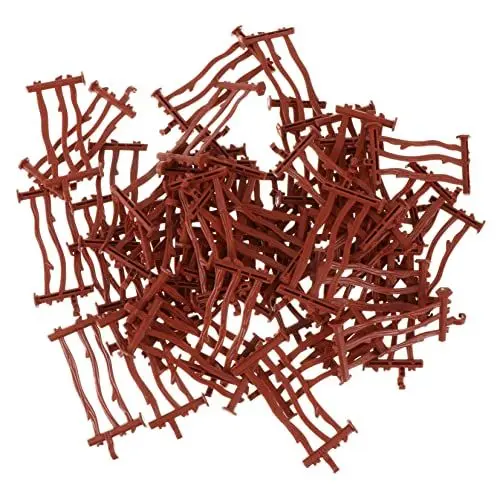 Produktbild: VICASKY 50 Stück Miniatur-zaunschmuck Lernspielzeug Für Jungen Und Mädchen Realistische Kunststoffzäune Für Simulationsbauernhof