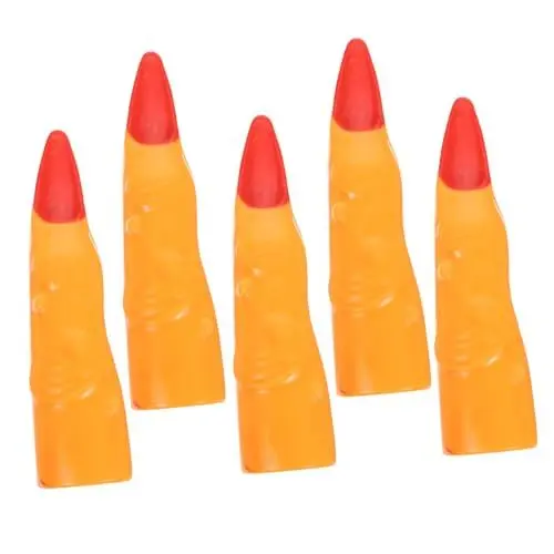 Produktbild: VICASKY 5st Leistungsrequisiten Halloween-Cosplay-Requisiten Fingerspitze Im Punk-Stil Halloween-streich-Requisiten Festival Hexenfinger Halloween-DIY-Finger Fingernägel Yellow Plastik