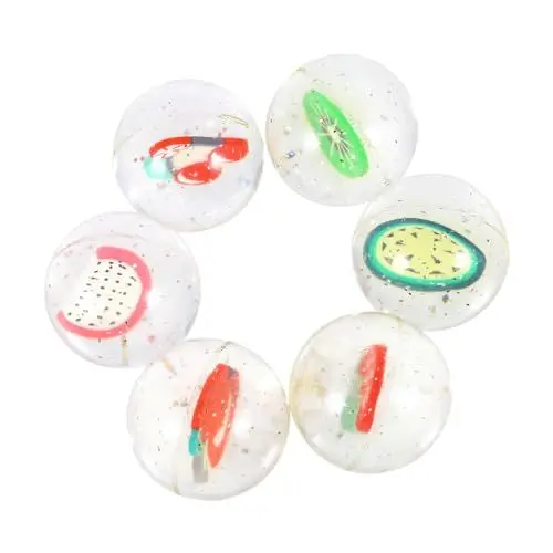 Produktbild: VICASKY 6St Flummi Spielzeug für Klassenaktivitäten transparenter Hüpfball Ballspielzeug Spielen hühner Spielzeug weihnachst Hits Pool-Spielzeug Fruchtiger Hüpfball Springender Ball Gummi