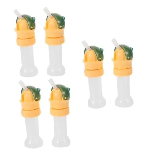 Produktbild: VICASKY 6 Stk Flaschenverschluss Für Mineralwasser Wasserflaschenverschlüsse Für Kinder Farbige Deckel Praktischer Strohauslauf Tragbare Flaschendeckel Deckel Für Kleine Flasche Pp