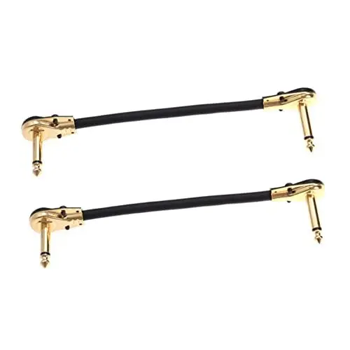Produktbild: VICASKY 6 Stück Effektkabel Pedalboard Kabel Keytar Instrumentengitarren Effektkabel Gitarreninstrumentenkabel Bass Verstärker Instrumentenkabel Für Bass Rauschunterdrückungskabel