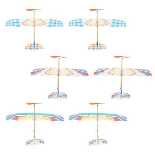 Produktbild: VICASKY Segelflugzeug-flugzeugmodelle 6 Stück Jungen Und Mädchen Lernspielzeug Flugzeugspielzeug Flugzeug Outdoor Jungen Und Mädchen Spielzeug