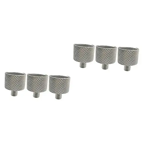 Produktbild: VICASKY 6 Stück Mikrofonklemmen Adaptermutter Mikrofonständer Mikrofonständer Adaptermutter Mikrofon Schraubenadapter