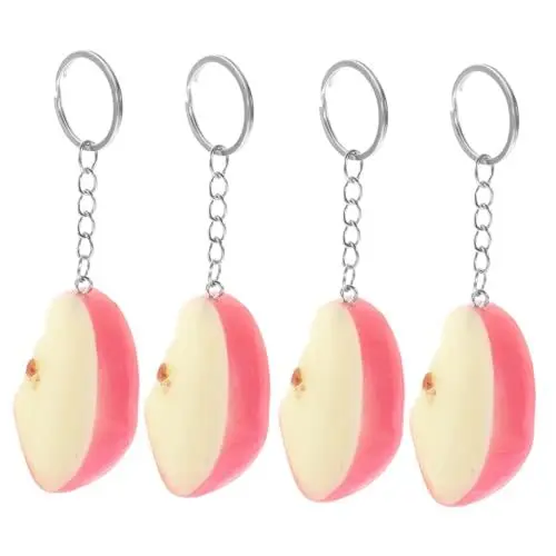 Produktbild: VICASKY 8 Stück Kiwi Zum Aufhängen Schlüsselanhänger Hängedeko Einzigartiger Schlüsselanhänger Dekorativer Taschenanhänger Metall Schlüsselanhänger Fruchtmuster