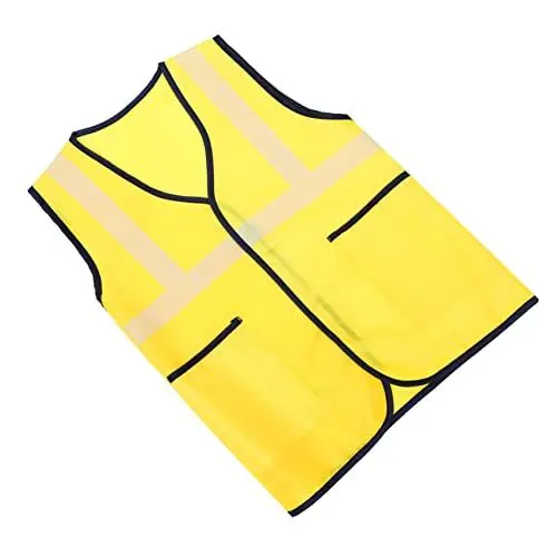 Produktbild: VICASKY Arbeitskleidung Für Kinder Weste Mit Reflektierenden Streifen Kinderparty Bauweste Reflektierendes Fahrwerk Suite Für Jungen Anzüge Für Kinder Tanktops Für Kleinkinder Yellow Stoff