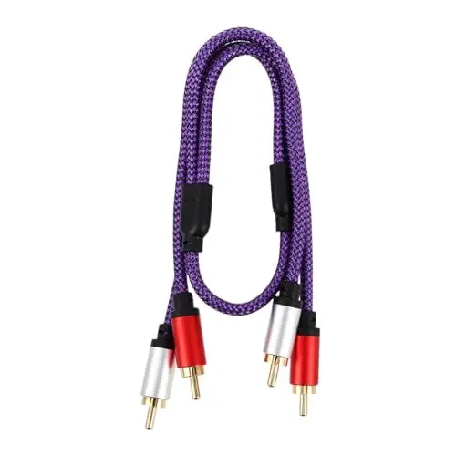 Produktbild: VICASKY Audioleitung Autokabel Ausrüstung Requisiten Komponentenkabel Barometeradapter Türkabel Experimentelle Instrumentenwerkzeuge Stereokabel Rca-verbindungskabel Gummi Violett