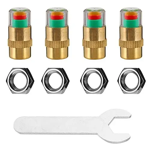 Produktbild: VICASKY Auto-Tools 1 Set Reifendruck Warnung Kappen Reifen Druck Hütte Anti- Reifen Druck Werkzeug Autowerkzeug