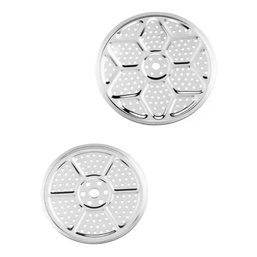 Produktbild: VICASKY Dampfgareinsatz Für Töpfe Grill Accessories 2 Stücke Topf Dampfplatten Druckkocher Kanner Rack Topf Dampfkorb Rack Kochen Zubeh?r Silber Dumpling Dampfeinsatz Für Topf