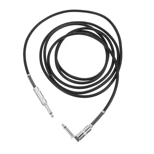 Produktbild: VICASKY Kabel Für Elektrische Gitarre Bassgitarren Gitarrenverstärker Lautsprecherkabel Verstärker Für Bassgitarre Basskabel Aktiver Lautsprecher Gitarren-audiokabel Black Pvc