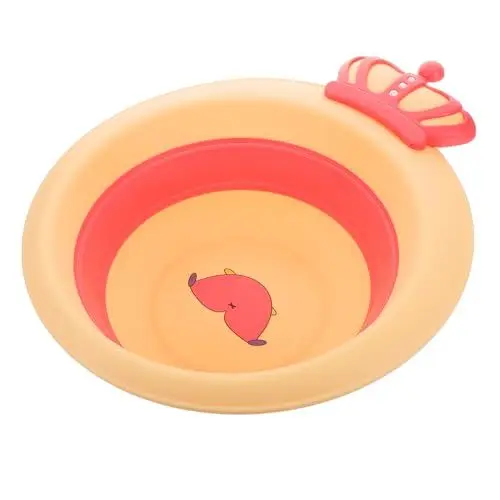 Produktbild: VICASKY Babybadewanne Tragbares Waschbecken Gesichtswaschbecken Faltbare Geschirrwanne Platzsparend für Zuhause Camping Wandern Babyflaschen Waschbecken Neugeborenenwanne