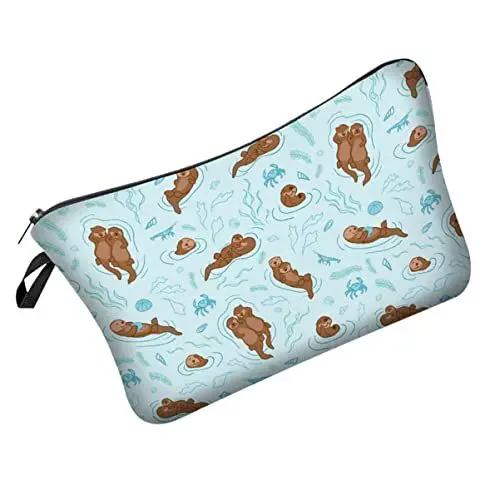 Produktbild: VICASKY Kulturbeutel Faltbarer Schminktäschchen Kosmetiktasche für und Männer Kleiner Reise Organizer mit Reißverschluss für Toilettenartikel