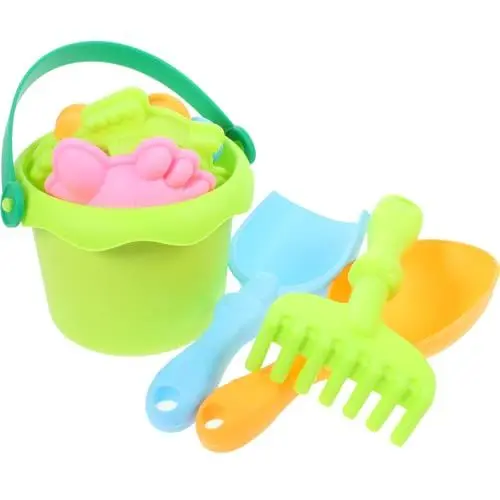 Produktbild: VICASKY Lena Sandschaufeln Set Kunststoff Strandspielzeug Für 1 Satz Mit Faltbarem Eimer Schaufel Und Förmchen Ideal Für Strand Und Garten Spaß Für Jungen Und ädchen Ab 3 Jahren