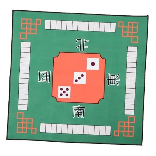 Produktbild: VICASKY Mahjong Tischdecke Quadratische Tischabdeckung Kartentischplatten Matte Mahjong Matten Gaming Tischabdeckung Paigow Tischmatten Fliesen Gaming Abdeckung Majiang