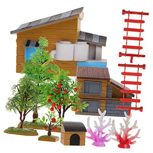 Produktbild: VICASKY Mini- -Bauernhof Miniatur-Garten- -Set Miniatur-bauernhaus-Zaun Für Jungen Und Mädchen Spielset