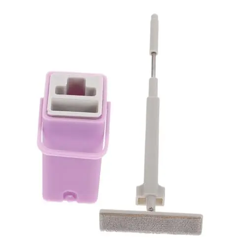 Produktbild: VICASKY Mini-mopp Puppenhaus-miniaturmopp Miniaturmopp Im Maßstab 1:12 Puppenhaus-miniaturwerkzeuge -mopp Miniatur-reinigungsmodell Puppenhaus-spielzeugmopp Mini-Sachen Violett Plastik