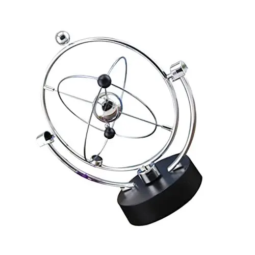 Produktbild: VICASKY Perpetuum Mobile der Milchstraße Gadget Maschine Kunst Asteroid Sonnensystem für Dekorationen des Sonnensystems Office Desk Dekoration ewiges Modell Magnet Silver