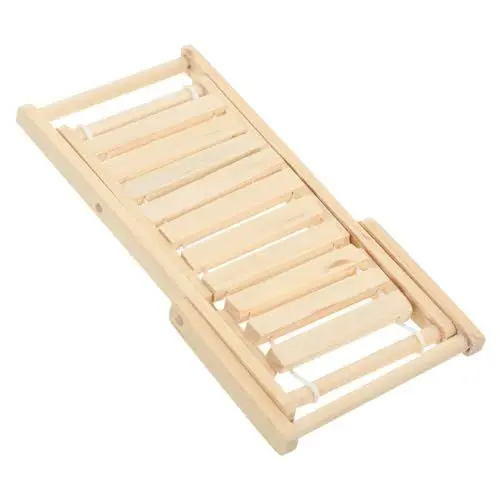Produktbild: VICASKY Puppenhaus Miniatur Möbel Set Mini Strand Stuhl Modell Miniatur Deck Stuhl Landschaft Decor