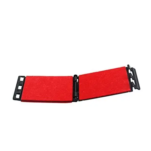 Produktbild: VICASKY Saitenreiniger Für Gitarre Bass Und Ukulele Ergonomisches Reinigungswerkzeug Mit Mikrofaser-pads Für Griffbrettpflege Und Saitenwartung Rot