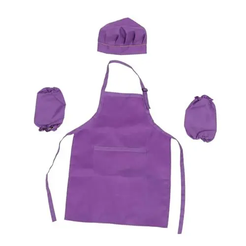 Produktbild: VICASKY Set Kinderkoch Spielset Kinderschürzen Kinderbackschürze Kinderkits Kinderhutanzug Für Kinder Kinderkochset Kinderkochschürze Kinderkochhülse Kinderkochschürze Kinderanzug