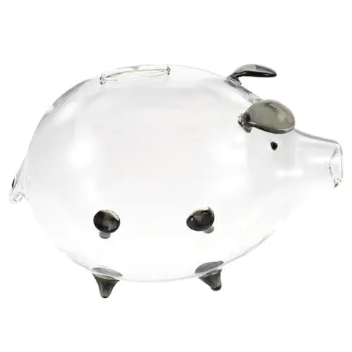 Produktbild: VICASKY Sparschwein Spardose Für Kinder Schreibtisch Spardose Organizer Für Haargeräte Wandhalterung Glas Geldtopf Kinder Spardosen Dekorativer Spartopf Transparenter Spartopf
