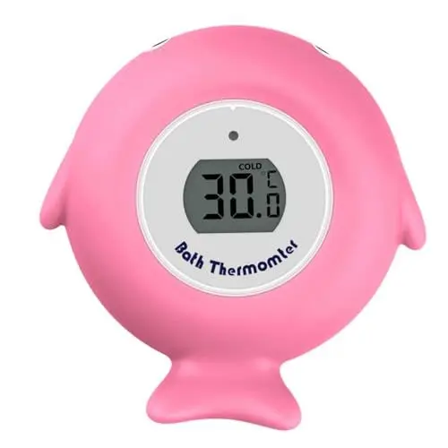 Produktbild: VICASKY Thermometer Spielzeug Bad Schwimmend Badeutensilien Für Kleinkinder Neugeborenes Bad Babybadtemperatur Fischthermometer Wasserthermometer Rosa