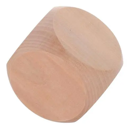 Produktbild: VICASKY Mit Abgerundeten Ecken 6-seitig 80 Mm Standardgröße Unbehandeltes Holz Für Spiele