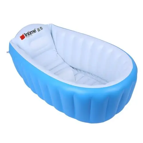 Produktbild: VICASKY aufblasbare Badewanne kinderplanschbecken plantschbecken kind kescher pool kinder Babybecken aufblasbarer Pool schwimmbad kinder aufblasbare Babydusche Babybadewanne verdicken Blue