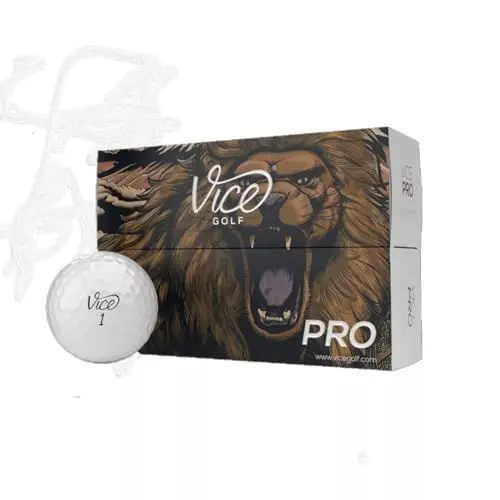 Produktbild: Vice Pro Golfbälle, Weiß, eine Hülle (3 Golfbälle)