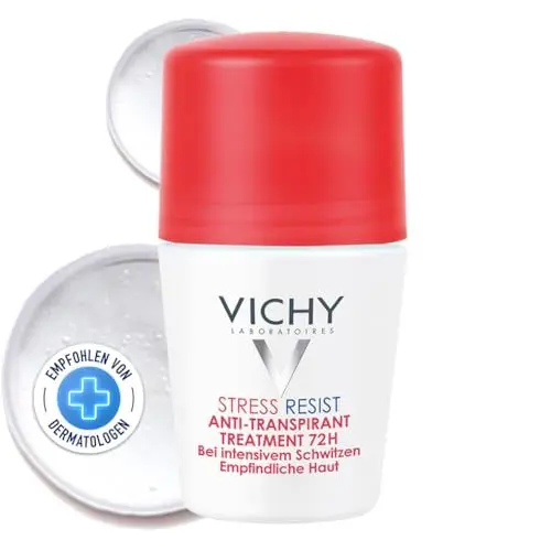 Produktbild: VICHY Deo Roll-on Intensiv-Anti-Transpirant Stress resist, Für leicht reizbare Haut, 72 Stunden Wirkung, Mit Anti-Transpirationswirkstoffen und absorbierenden Mineralstoffen, Dermo Tolerance, 50 ml