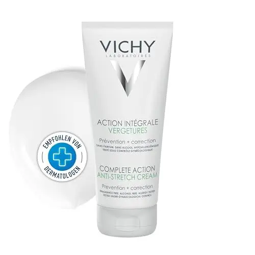 Produktbild: Vichy Schwangerschaftsstreifen-Creme, Vorbeugende und mildernde Creme gegen Dehnungsstreifen, Restrukturierende und festigende Wirkung, 200 ml