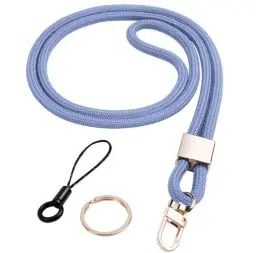 Produktbild: Vicloon Schlüsselband Lang, Nylon Lanyards mit karabiner, Schlüsselbänder Umhängebänder mit Drehbarem Metallclip Abnehmbare Neck Lanyard Langes Handgelenk Paracord(lila)