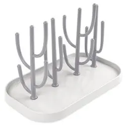 Produktbild: Vicloon Trockenständer Babyflaschen, Trockenständer für Babyflaschen mit Abtropfschale, BPA frei Babyflaschen Zubehör zum Trocknen von Babyflaschensaugern,Bechern und Zubehör(Grau)
