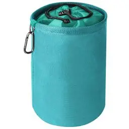 Produktbild: Vicloon Wäscheklammer Beutel Aufhängen, für bis zu 150-200 Wäscheklammern, Großer Wasserdicht Wäscheklammerbeutel mit Zugkordelverschluss für Indoor Outdoor Pegs Organizer Lagerung verwenden-Blau