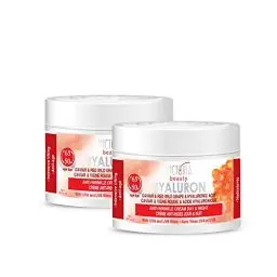 Produktbild: Victoria Beauty Retinol Creme hochdosiert, Gesichtscreme mit Hyaluronsäure gegen Falten und Augenringe, Anti Aging Feuchtigkeitscreme mit Kaviar für Frauen und Männer, 2 x 50ml