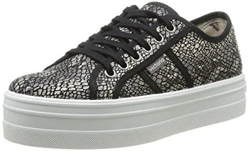 Produktbild: Victoria Damen Blucher Reptil Lona Sneaker, Schwarz (Negro), 41 EU