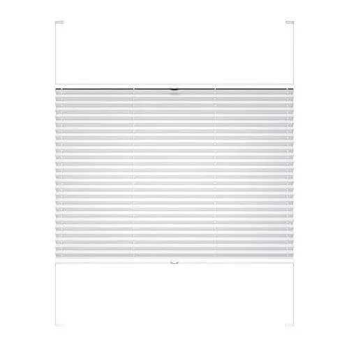 Produktbild: Victoria M. COSIFLOR Plissee nach Maß VS2 für Fenster und Türen, Sonnenschutz Sichtschutz, mit Seitenführung, 601-700 mm Breite x 1001-1100 mm Höhe, Weiß