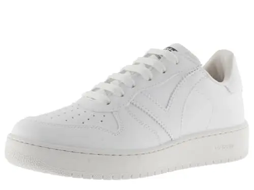 Produktbild: victoria Low-Top Unisex Madrid Leder-Effekt Weiß Monochrom & Perforierte Zehe 1258245 für Erwachsene Blanco 40