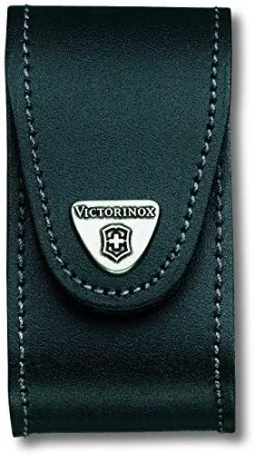 Produktbild: Victorinox Leder-Gürteletui für Schweizer Taschenmesser, Hülle Klappmesser, Leder, schwarz