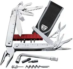 Produktbild: Victorinox Multifunktionstool, Swiss Tool X Plus, Taschen-Werkzeug, 38 Funktionen, Kombi-Spitzzange , Feststellklinge, Nylon-Etui