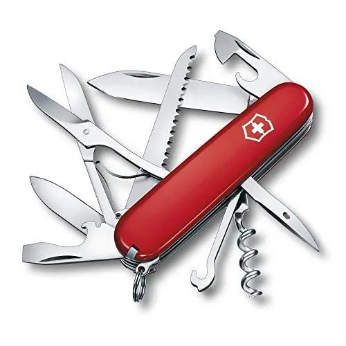 Produktbild: Victorinox Schweizer Taschenmesser Huntsman, Multitool, Swiss Army Knife mit 15 Funktionen, Klinge, Korkenzieher, Dosenöffner