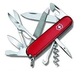 Produktbild: Victorinox Schweizer Taschenmesser, Mountaineer, Multitool, Swiss Army Knife mit 18 Funktionen, Klinge, Korkenzieher, Dosenöffner, Rot