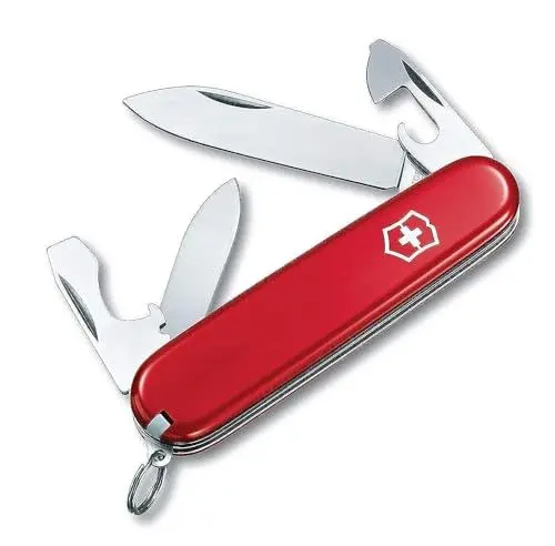 Produktbild: Victorinox Schweizer Taschenmesser, Recruit, Multitool, Swiss Army Knife mit 10 Funktionen, Klinge, Dosenöffner, Schraubendreher 3 mm