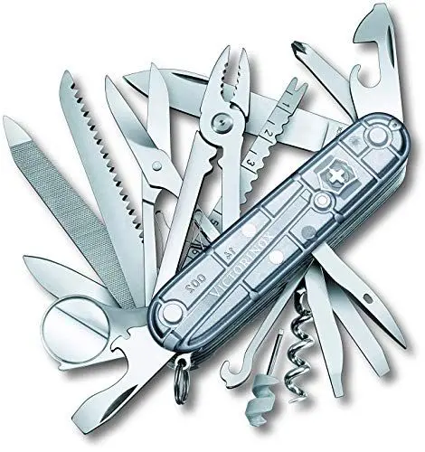 Produktbild: Victorinox Schweizer Taschenmesser, Swiss Champ, Multitool, 33 Funktionen, Klinge, Korkenzieher, Mini-Schraubendreher 1.5 mm