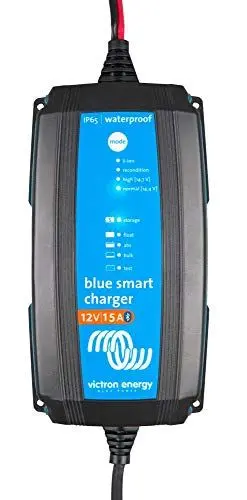 Produktbild: Victron Energy Blue Smart Batterie Ladegerät 12-Volt 15 Ampere 230V - Autobatterie Ladegerät - Batterieerhaltungsgerät und Desulfator - IP65 Geschützt - Bluetooth - CEE 7/17