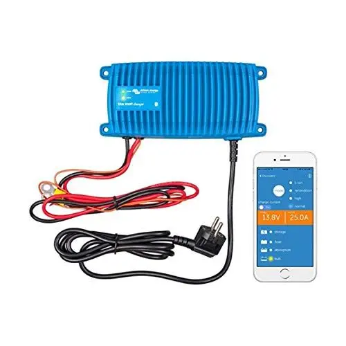 Produktbild: Victron Energy Blue Smart Batterie Ladegerät 12-Volt 17 Ampere 230V - Autobatterie Ladegerät - Batterieerhaltungsgerät und Desulfator - IP67 Geschützt - Bluetooth - CEE 7/7