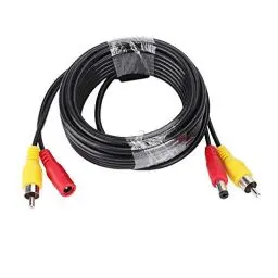 Produktbild: Videokabel 5m/10m/15m/20m RCA + DC Überwachung Analoge Kamera Audio Video Stromkabel Überwachungskamera Verlängerungskabel(5M)