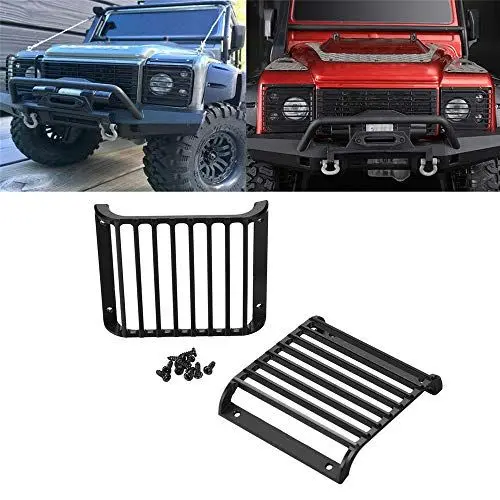 Produktbild: VIDOO 2Pc Front Light Guards Grille Lampenschirm Für Traxxas TRX-4 TRX Land Rover Defender 1/10 Rc Autoteile